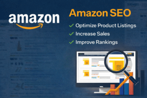 Amazon SEO services for optimizing product listings and increasing sales by Kazmi Group at rimshakazmi.com