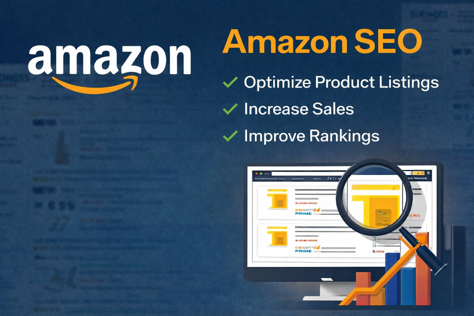 Amazon SEO services for optimizing product listings and increasing sales by Kazmi Group at rimshakazmi.com